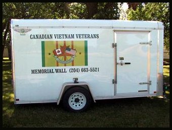 The Canadian Vietnam Veterans Memorial Wall Trailer