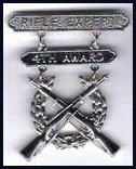 4th award Expert Rifle Badge