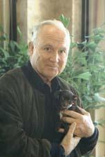 General Norman Schwarzkopf with Puppy at the Broward County Humane Society